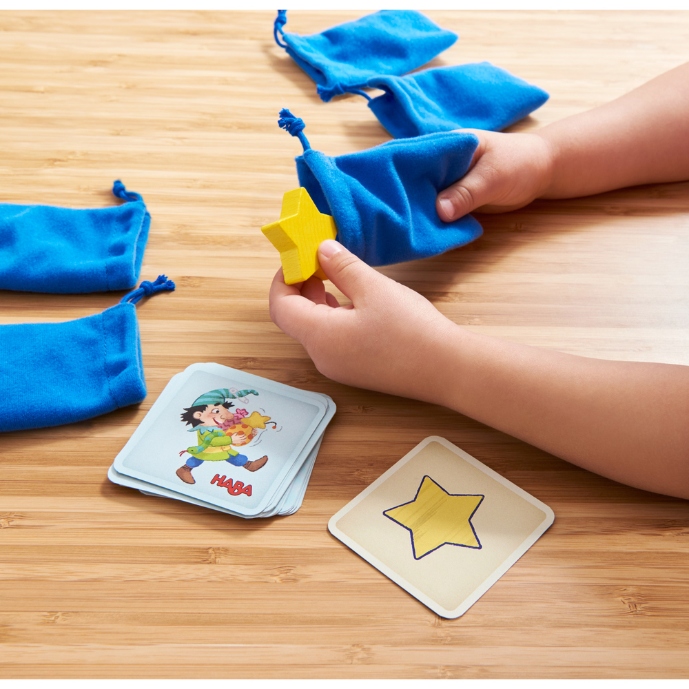 Cieľom hry je nájsť čo najviac hračiek pomocou hmatu a nazbierať tak čo najviac kartičiek.