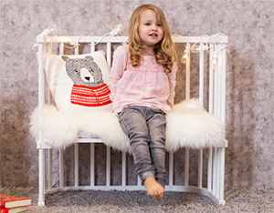 Detská postieľka BabyBay - premena na detskú lavicu