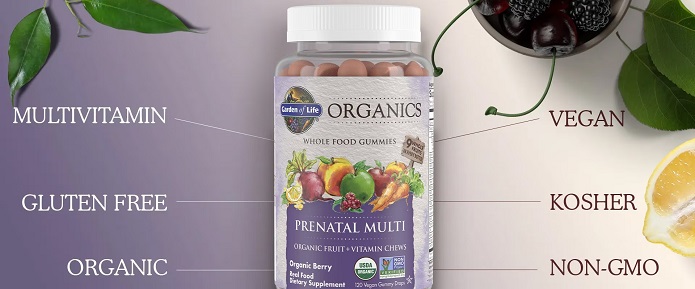 Organics-Prenatal-Multi-Berry -120-Gummies