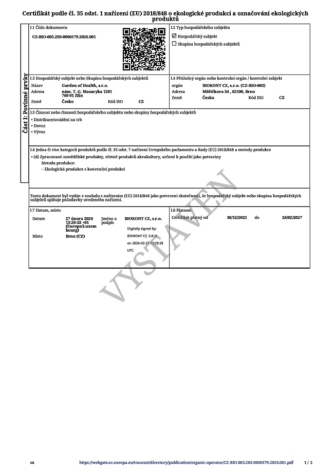 certif BIO