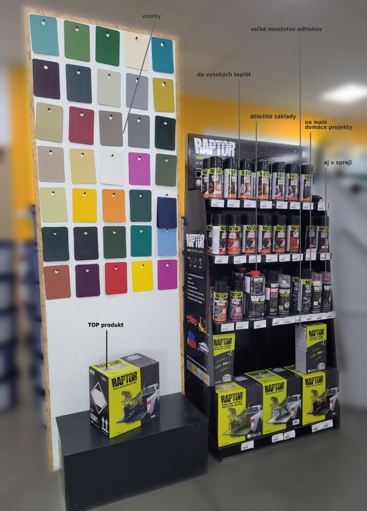 RAPTOR produkty v RENOJAVE