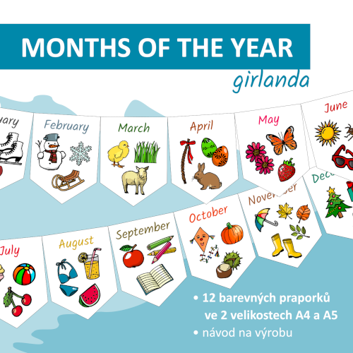 Girlanda Months of the Year