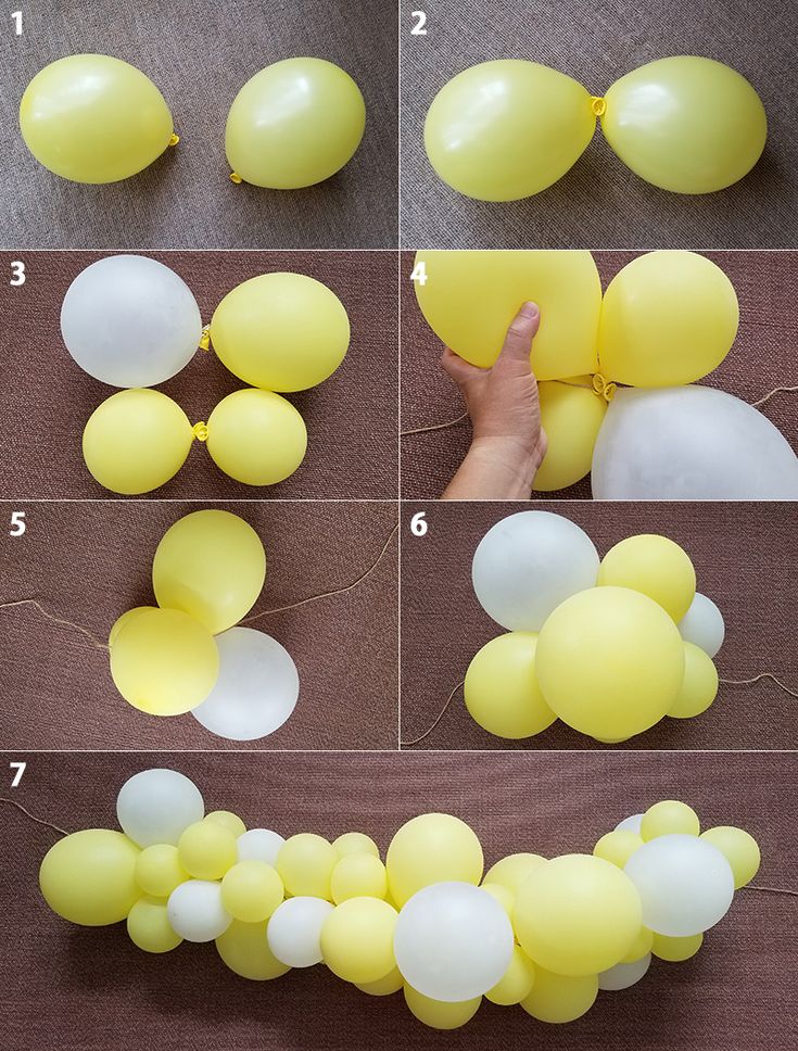 balónová výzdoba bez hélia