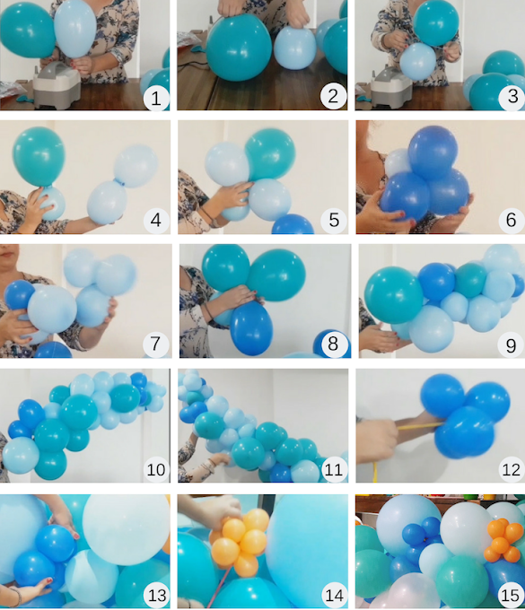 ako vytvoriť balonovú girlandu