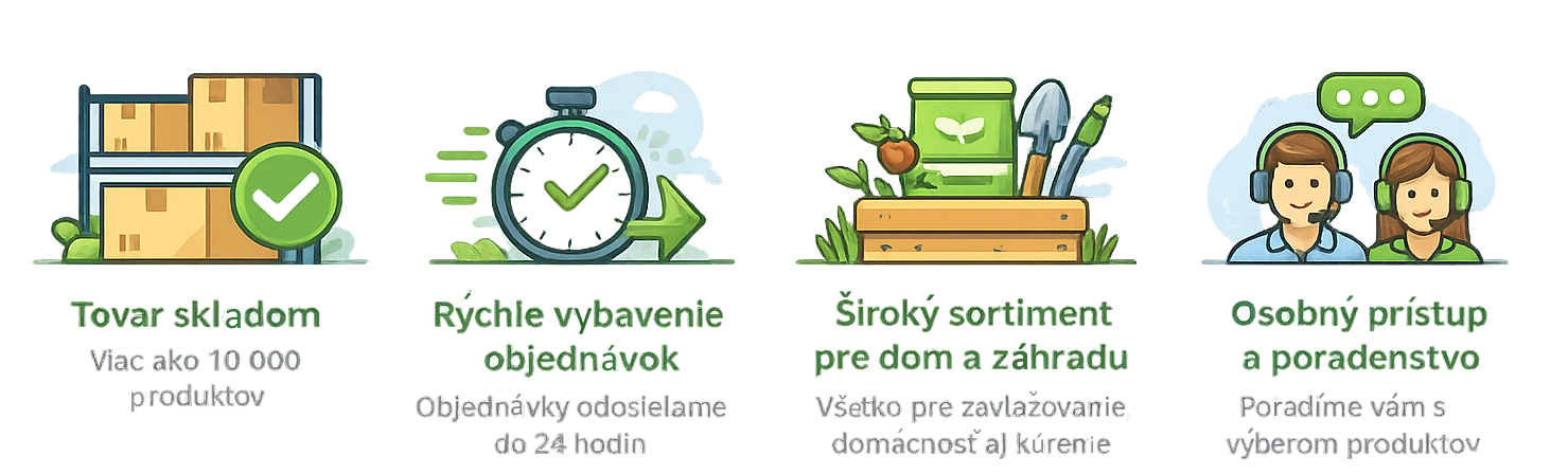 Výhody e-shopu pre záhradu a dom