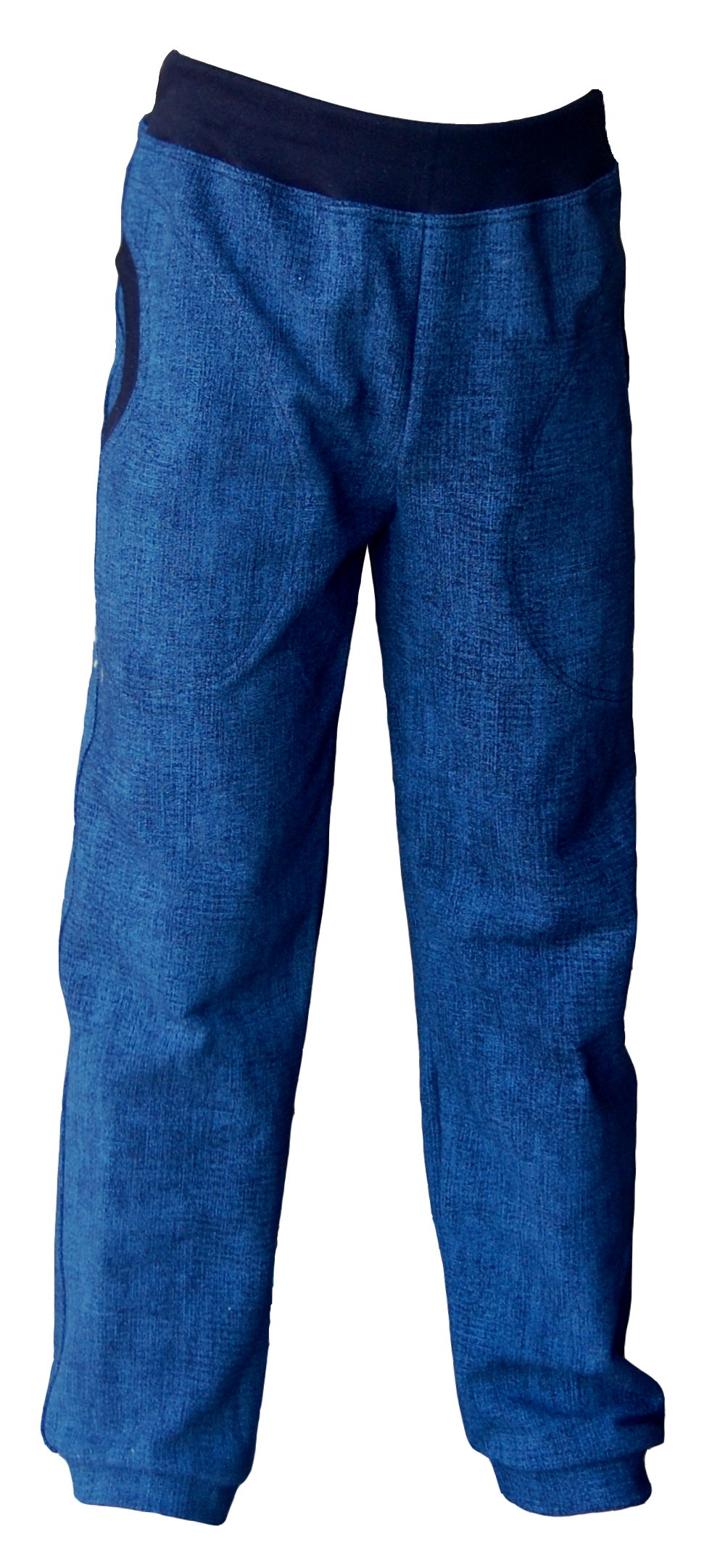 Dětské kalhoty s potiskem jeans 
