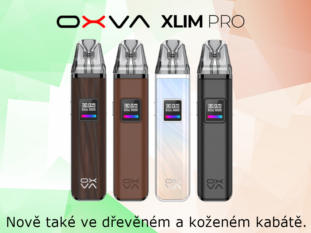 OXVA Xlim Pro Pod Kit nové barvy a materiály