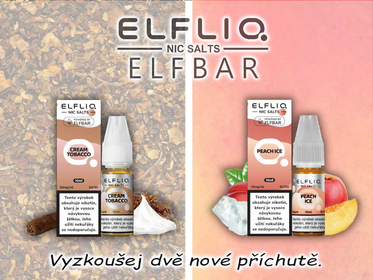 Dvě nové příchutě liquidů Elfliq