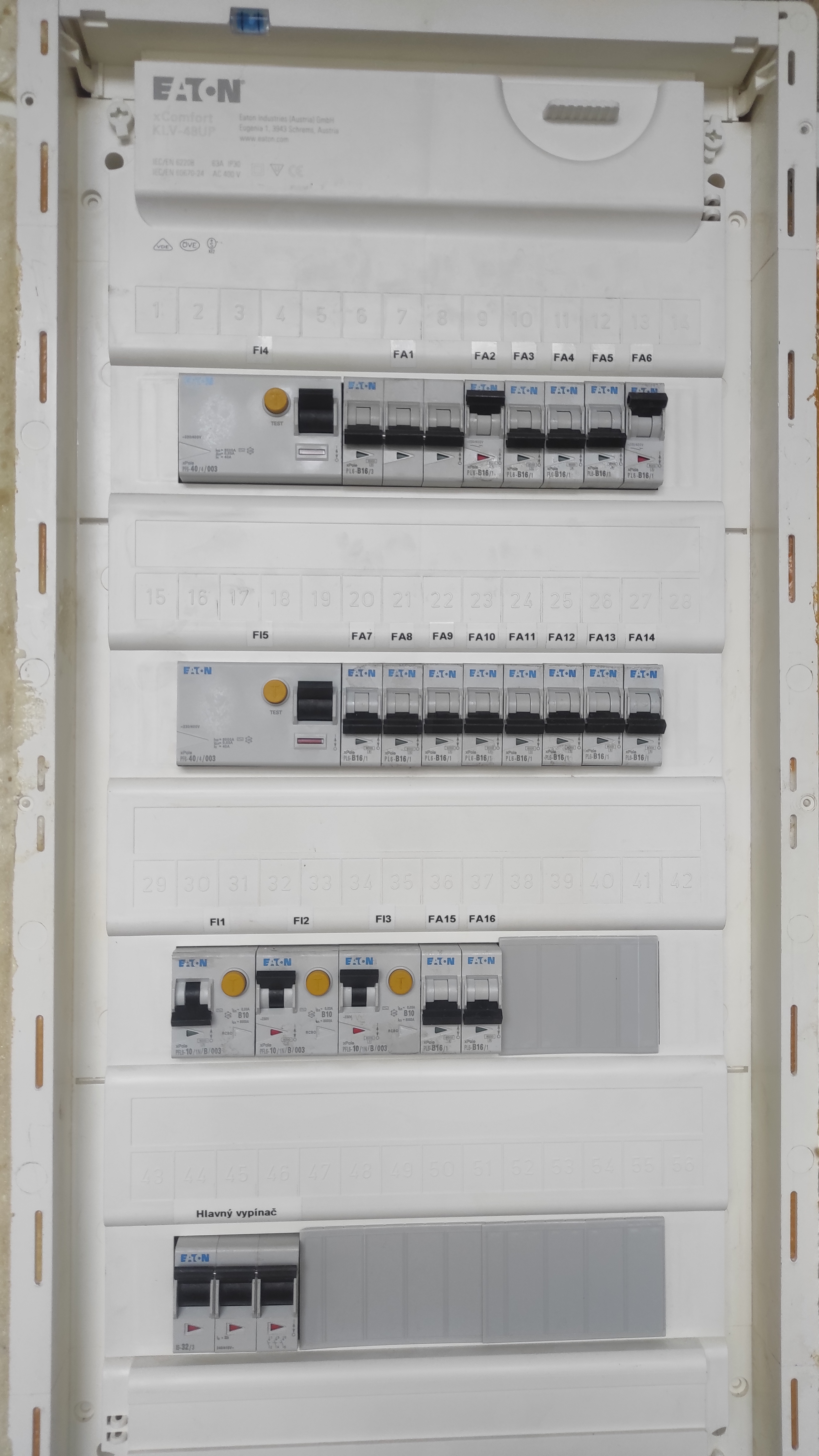 Nový rozvádzač s krytom