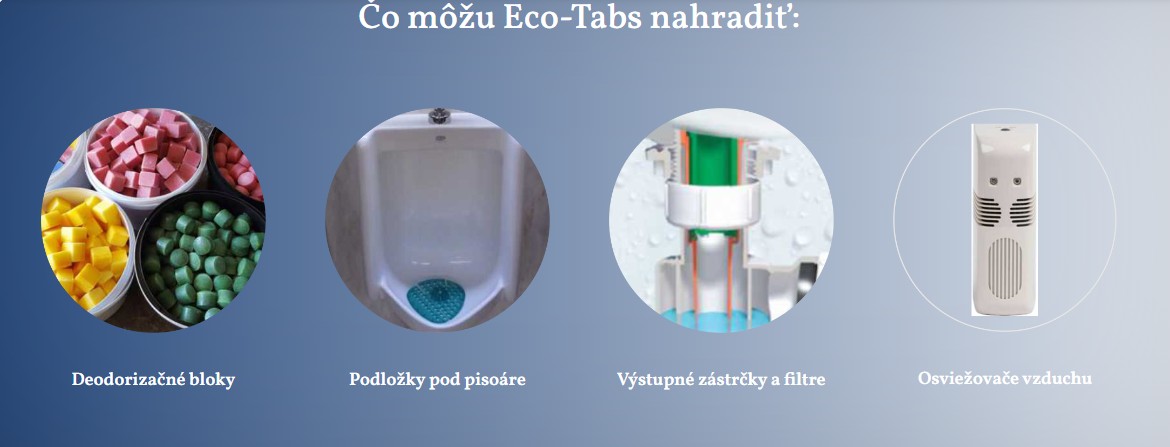 Čo môžu Eco-Tabs Urinal nahradiť