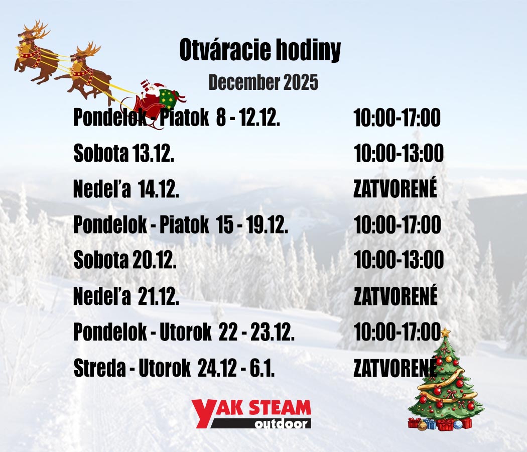 Otváracie hodiny počas sviatkov