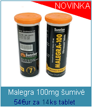 Malegra 100mg šumivé tablety