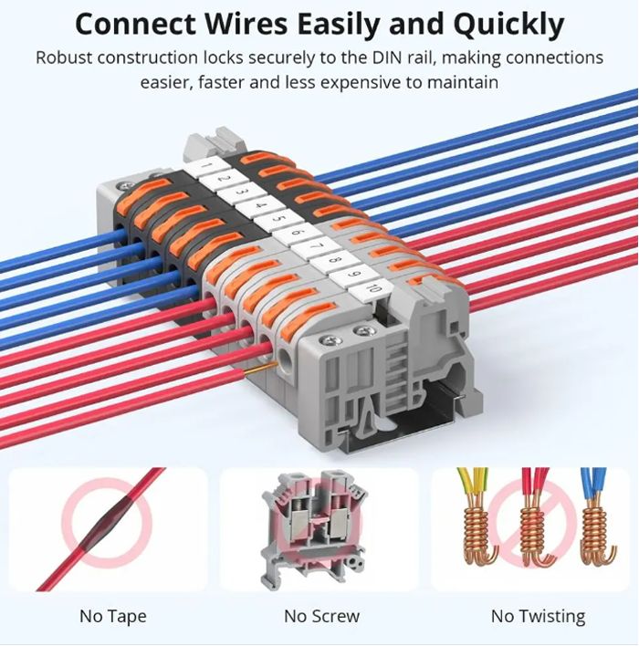 Sonoff D1-2 Quick Wire Splicing Connector Splitter (with 10 types, 54 pcs kit)