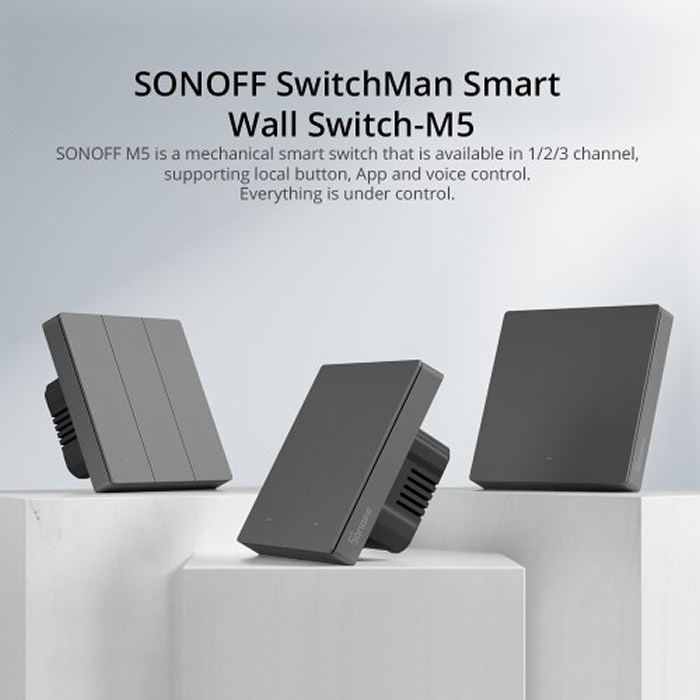 Tlačítkový vypínač SONOFF M5 1 kanálový
