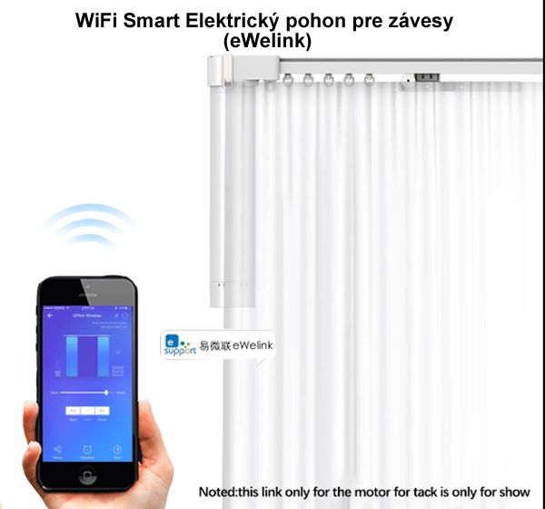 WiFi Smart Elektrický pohon pre závesy (eWelink)