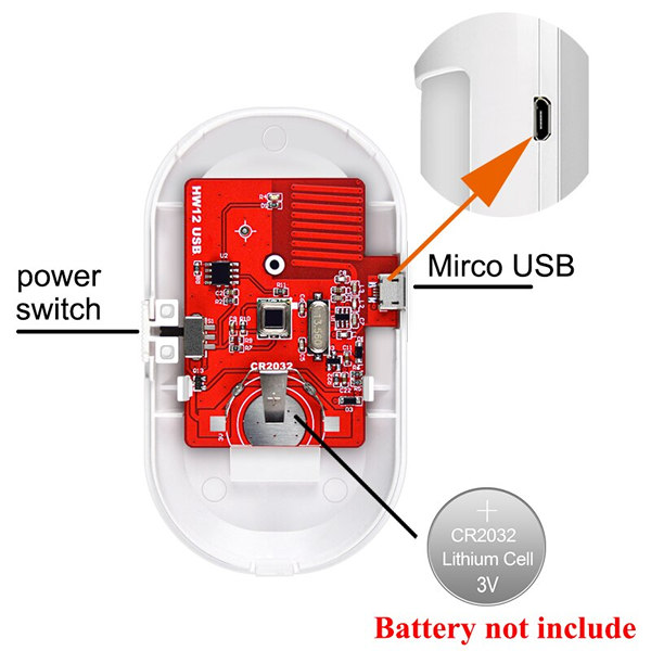 Bezdrôtový infračervený detektor Pohybu s podporou 5V USB napájania