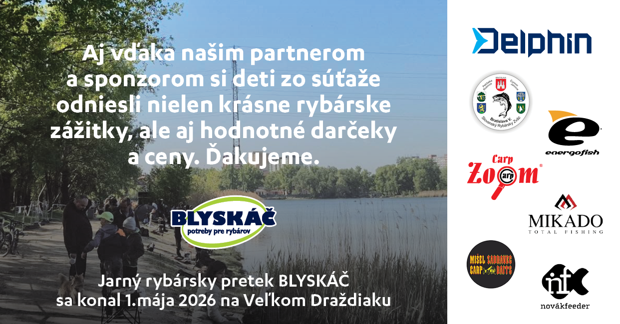 Detský rybársky pretek BLYSKÁČ 2026
