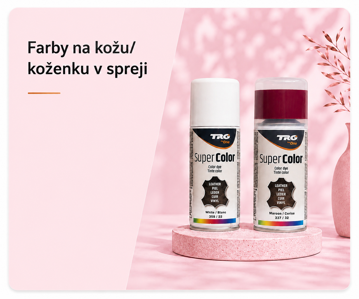 Farby na kožu a koženku v spreji