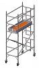 Profesionální hliníkové lešení o pracovní výšce 4,2 m, půdorys lešení 0,85 x 1,8 m