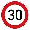 dopravní značka 30 nejvyšší povolená rychlost
