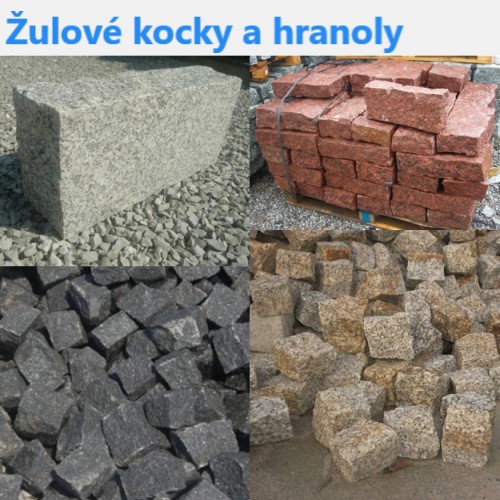 Žulové kocky a hranoly