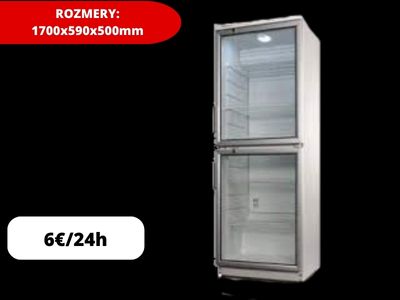 Presklená chladnička 1700x590x500mm