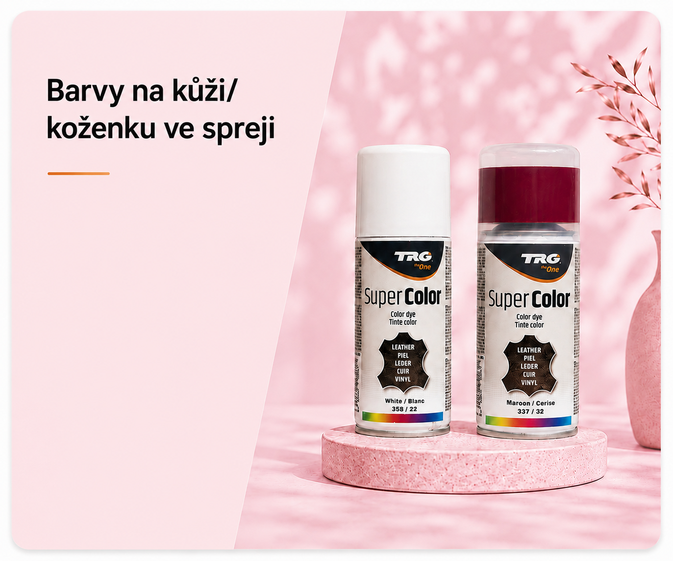 Barvy na kuži a koženku v spreji