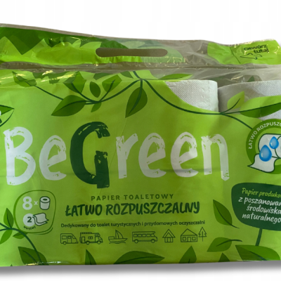 Toaletní papír BeGreen 8 rolí