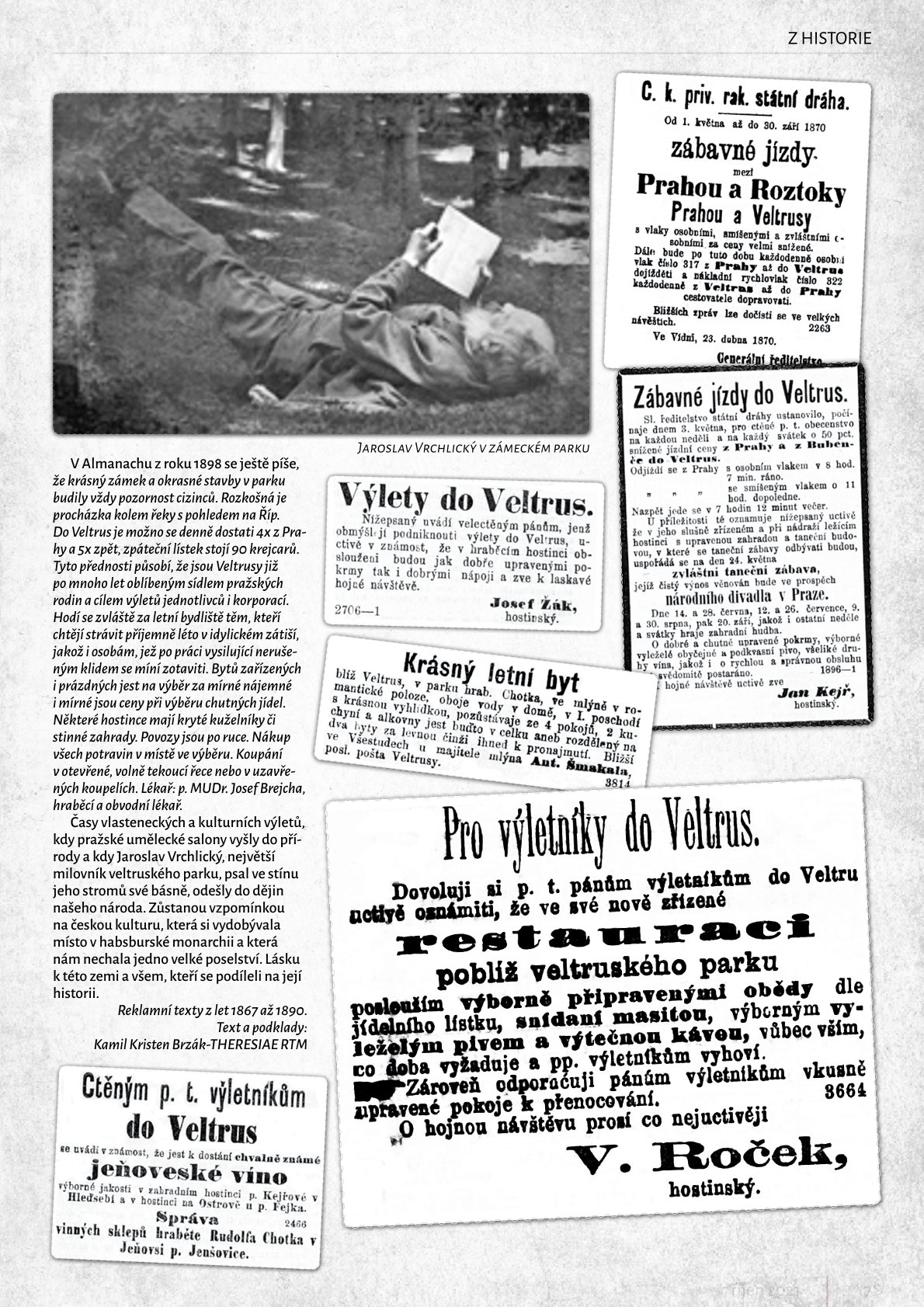 Hurá do Veltrus a cestování za monarchie