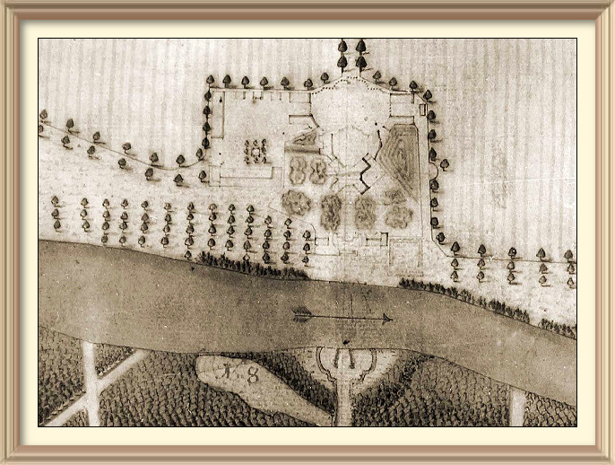 Barokní zahrada 1759 Veltrusy detail