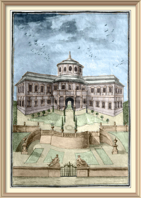 Barokní zahrada 1785 Veltrusy jediná podoba