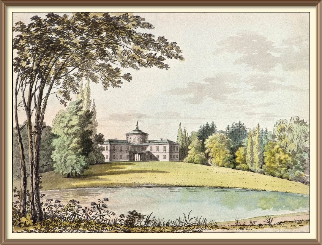 Zámek Veltrusy od špíglu cca 1800
