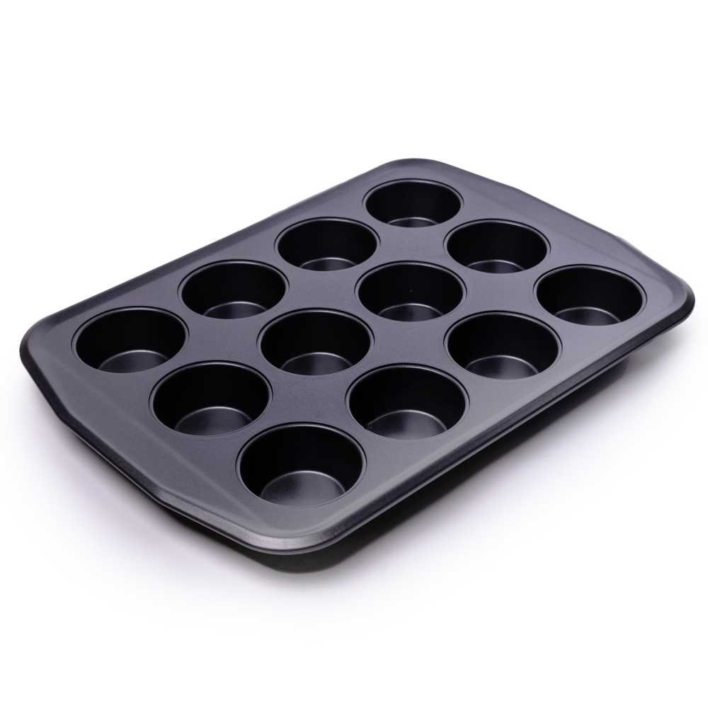 Plech na pečenie muffinov s nepriľnavým povrchom (12 formičiek) – 40,3 × 28,5 × 3 cm