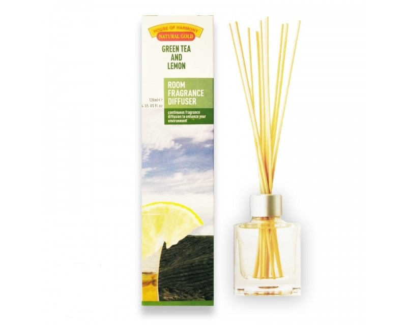 Green Tea Lemon – bambusový vonný difuzér