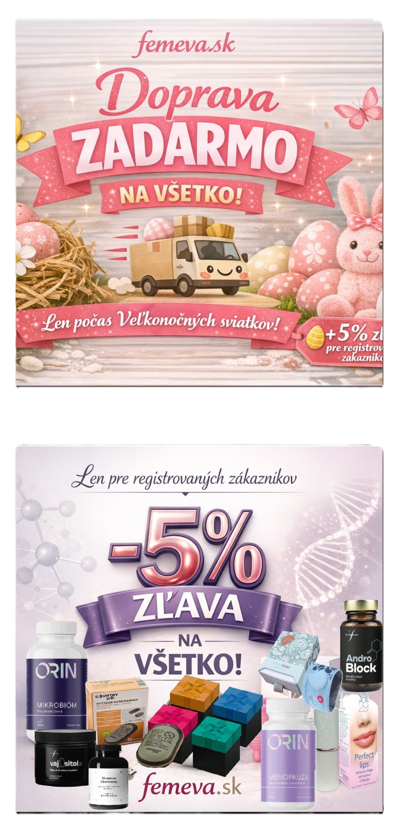 Doprava zdarma a 5% zľava