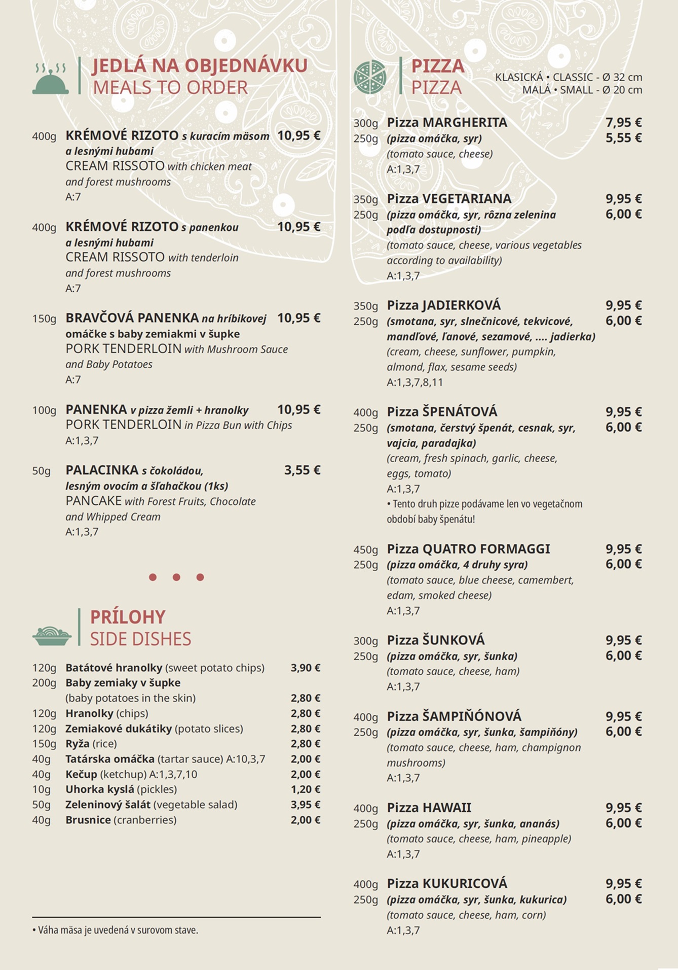 Jedálny Lístok - 2/5 - Na Objednávku...